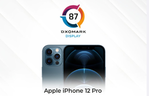 iPhone 12 Pro DXOMARK 屏幕评分 87 分