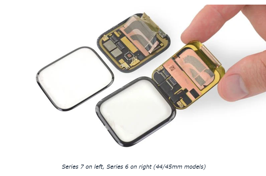 iFixit 拆解苹果 Apple Watch Series 7，电池容量曝光